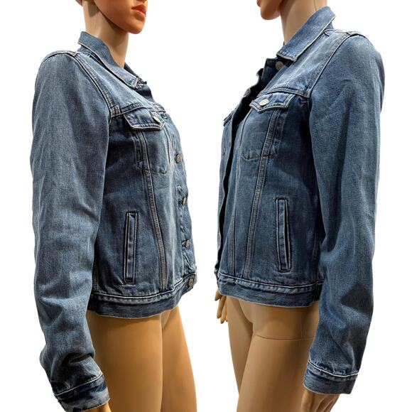 Vintage Y2K Gap Denim Jacket – Women’s Small, Stonewashed Blue Jean Jacket - Picture 6 of 9